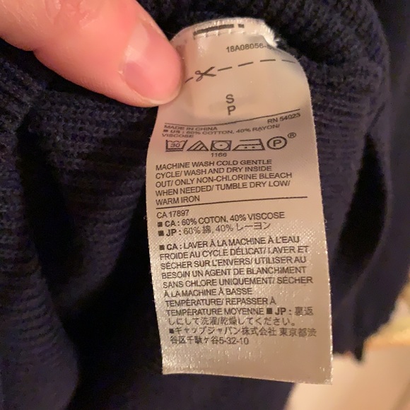Banana Republic Tie Sleeve Sweater | Blue - Picture 8 of 8